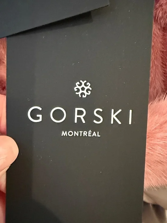 GORSKI NWT Pink Mink Long Coat - Picture 6 of 10